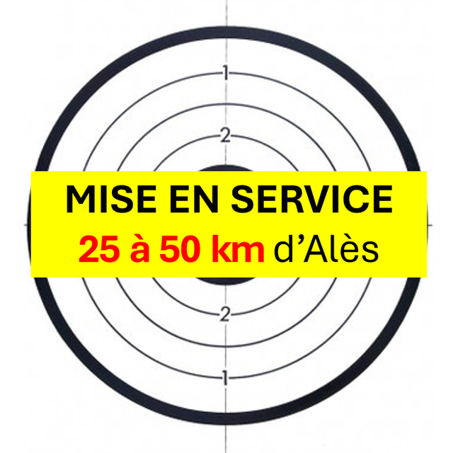 Mise en service de 25Km à 50Km d'Alès