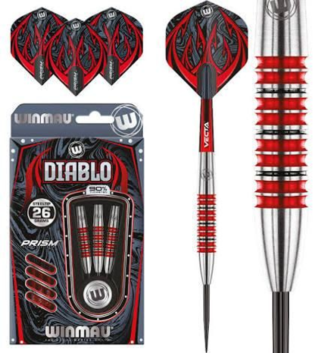 Winmau Diablo 90% Tungsten Steel Tip Darts (1479)