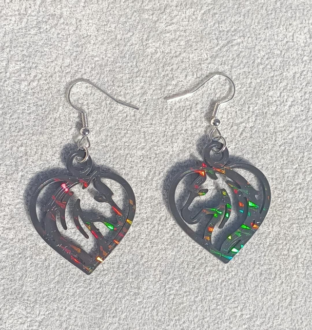 Boucles d'oreilles holographique 