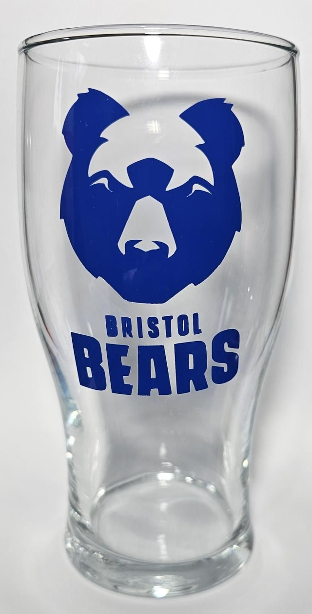 Bristol Bears pint Glass