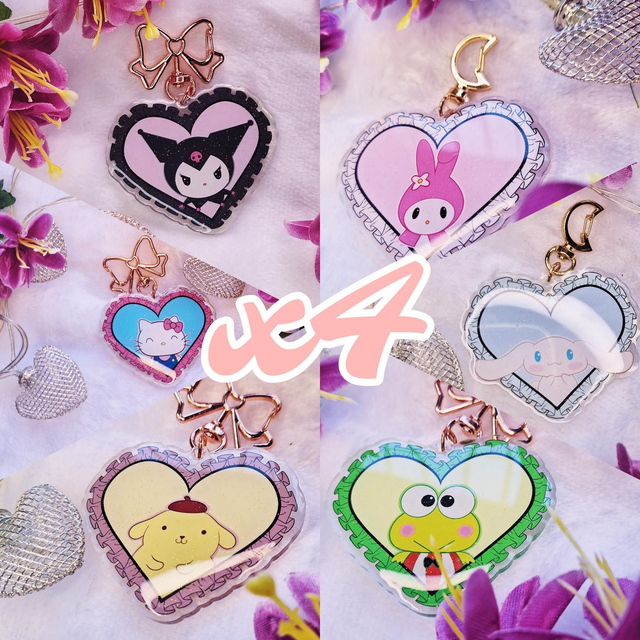Sanrio Friendship (x4) - Llaveros