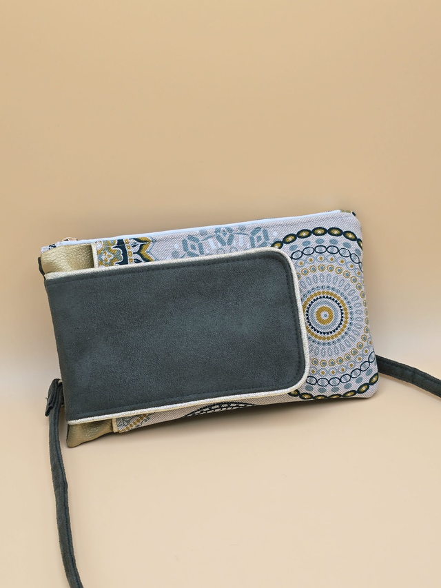 Pochette Holly suédine kaki