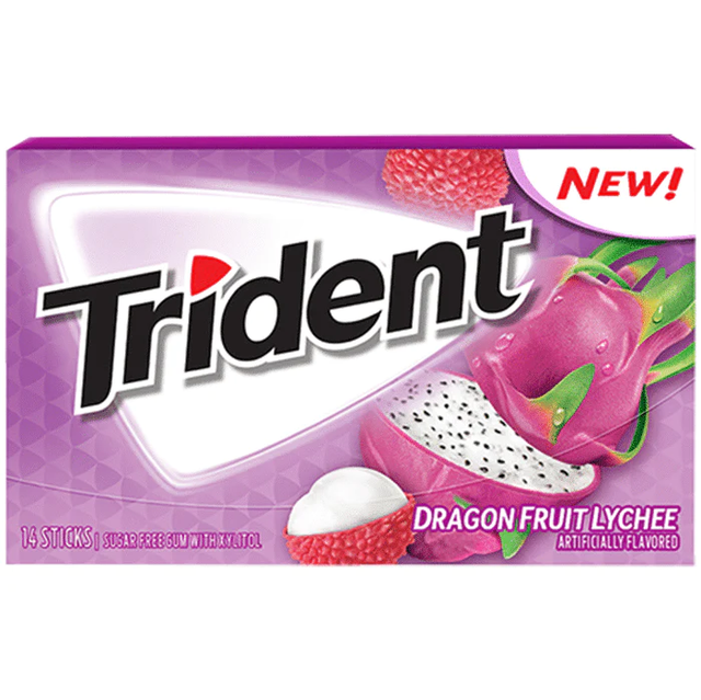 Trident Gum Dragon Fruit Lychee (27g)