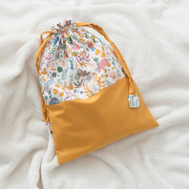 Pochon Bicolore Moutarde / Jungle