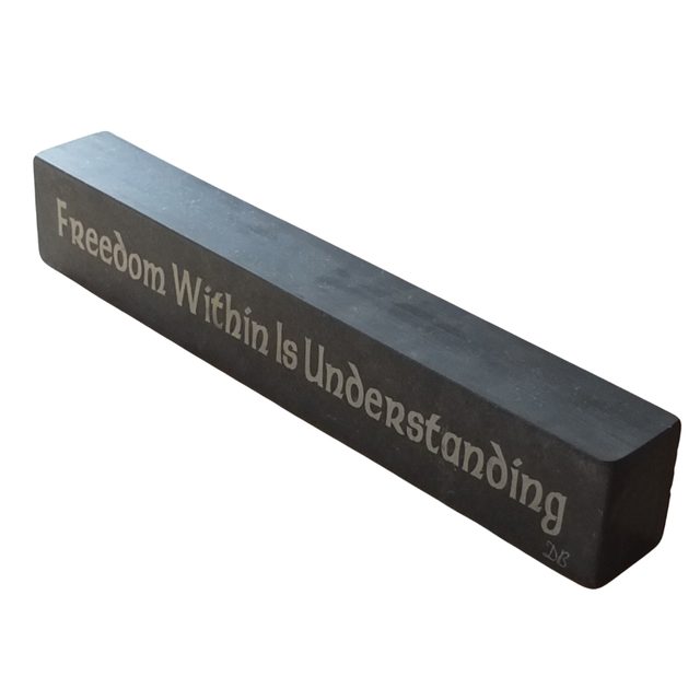Inspirational Slate Saying - &quot;Freedom Within Is Understanding&quot;