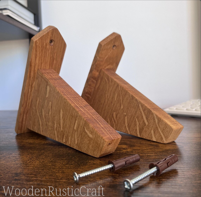Pair of Wooden Shelf Brackets
