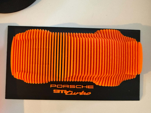 Plaque décorative voiture de sport rétro imprimée en 3D