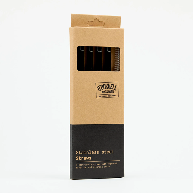 Edelstahl Strohhalm 4er Set