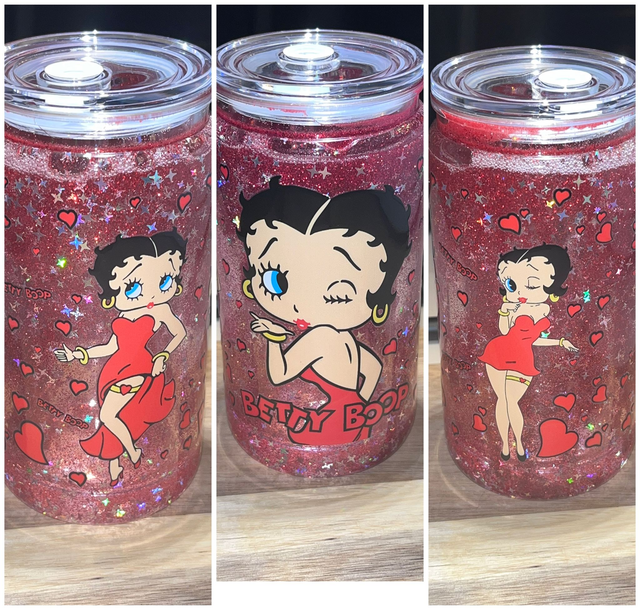 canette snowglobe    betty boop 