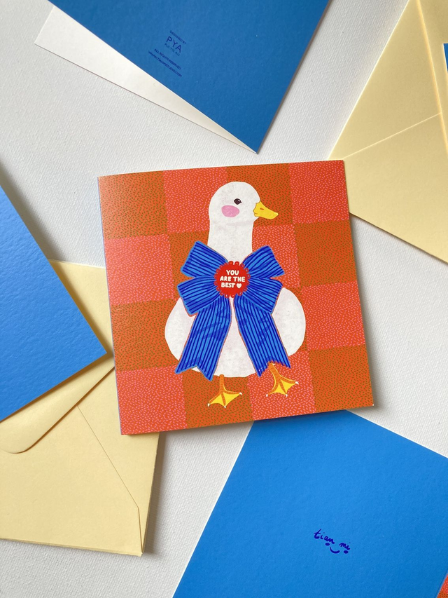 Greeting card - You are the best Duck