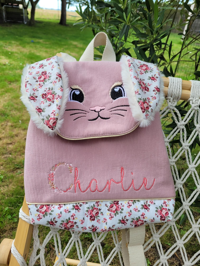 Sac à dos lapin rose 🐰