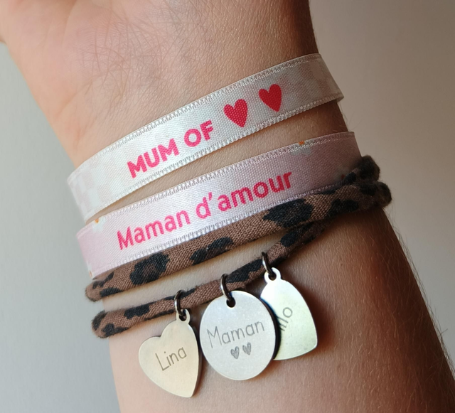 Bracelet personnalisé - MUM/DAD OF
