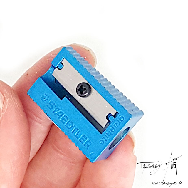 STAEDTLER - TAILLE-CRAYON 1 TROU BLEU - ST024001