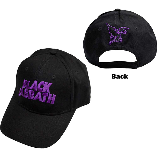 BLACK SABBATH UNISEX BASEBALL CAP: DEMON &amp; LOGO