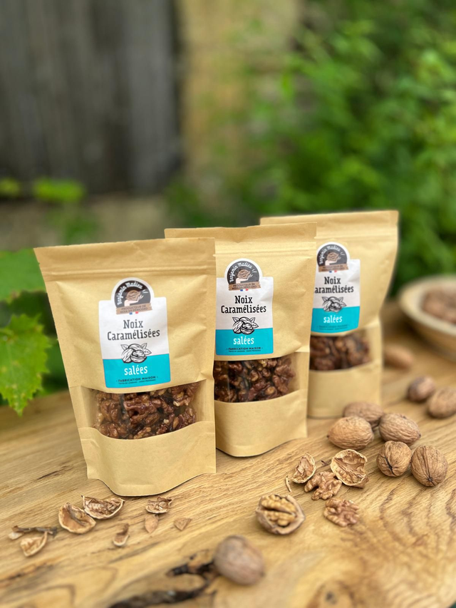 Noix salées caramélisées 150 gr
