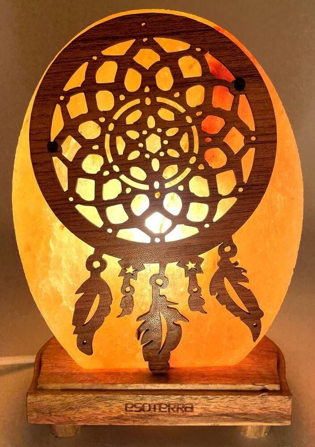 Lampe de Sel "Attrape-Rêves Ovale"