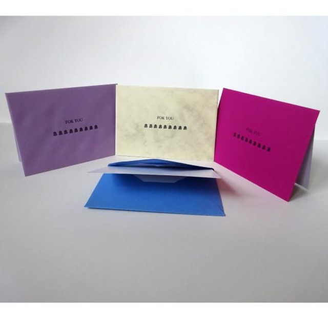 'For you', gift or note card C7, Set of 4