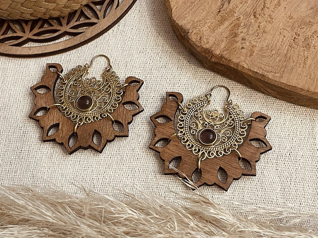 Boucles d’oreilles KAELUM pierre améthyste