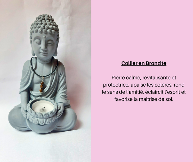 14- Collier en Bronzite