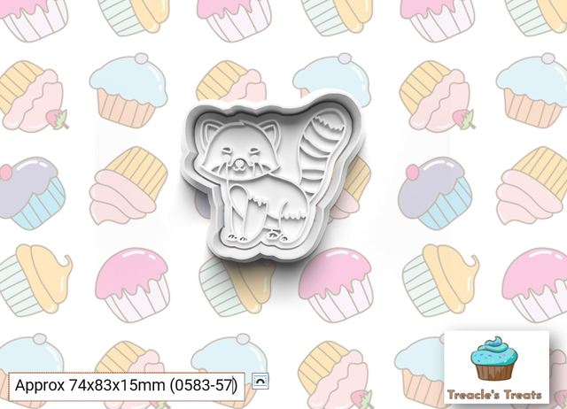 Red Panda Fondant/cookie stamp with cutter 