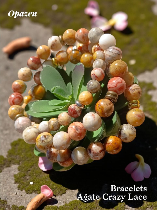 Bracelets Agate Crazy Lace 