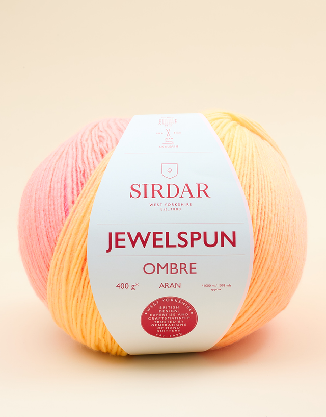 Jewelspun Ombre Aran Rainbow Glow