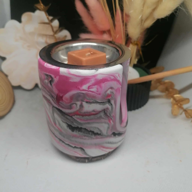 Brûle parfum marbré