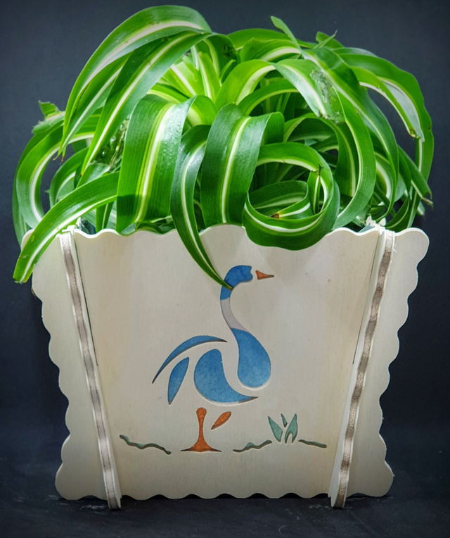 Cache-pot d&#039;intérieur motif oie