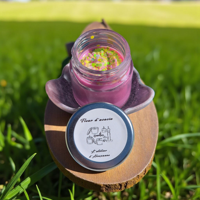Fleur d'acacia ( petit pot confiture)