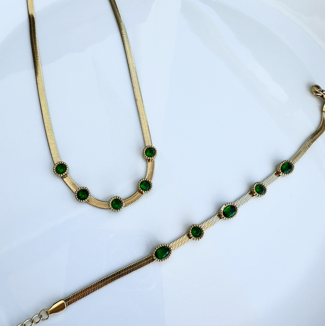 Parure Émeraude Élégance