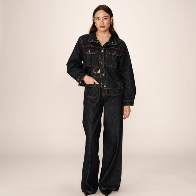 Dark Blue Jeans June