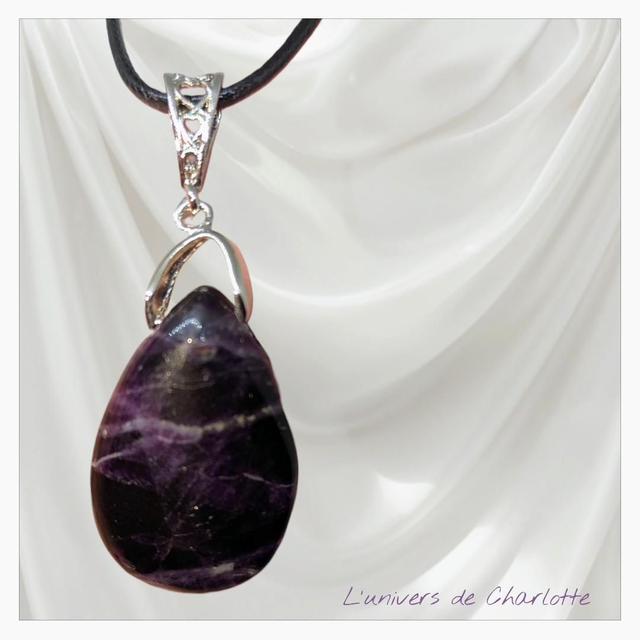Pendentif &quot;Fluorite&quot; F-01