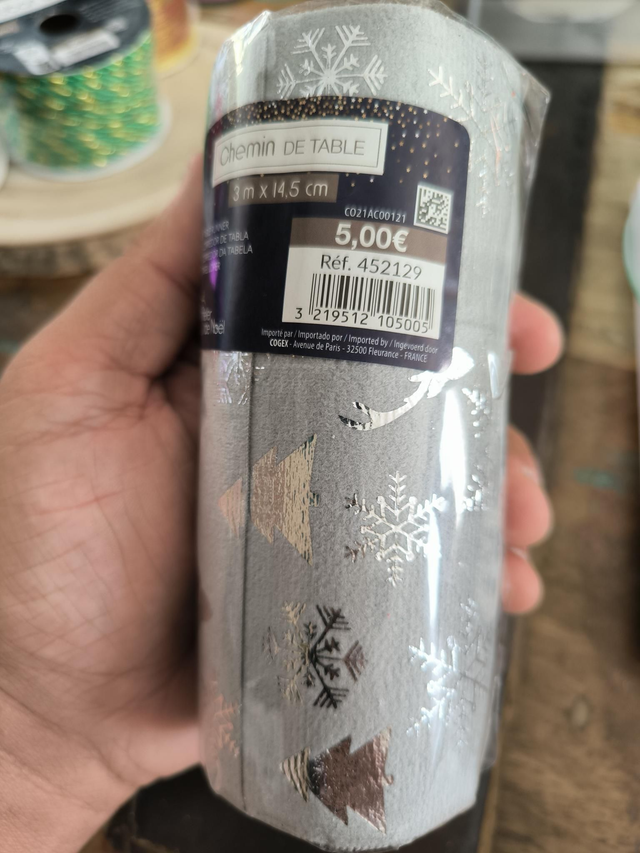 CHEMIN DE TABLE 3 M x14,5 cm