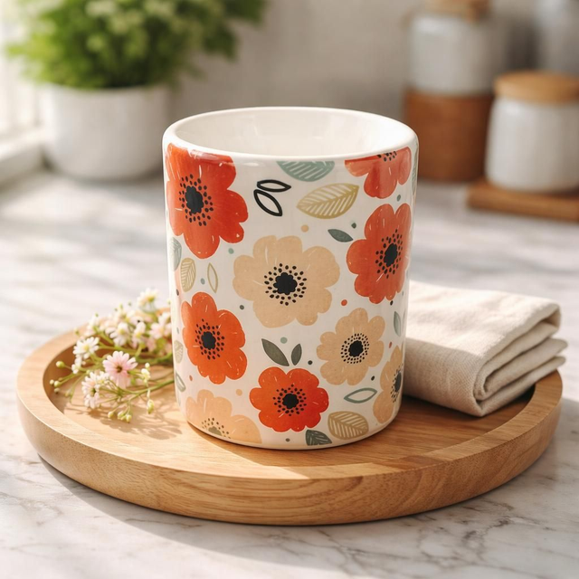 "Floralia" - Brûleur huile & Fondant - Céramique