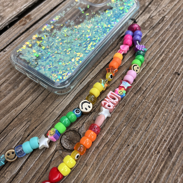 Grigri de téléphone Bonbon multicolore Love - Taille M