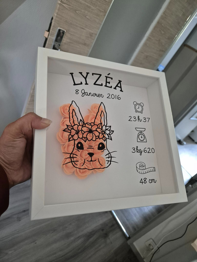 Cadre naissance Modèle Lapin