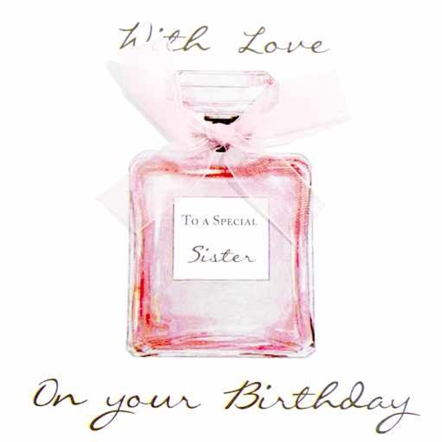 Perfume Bottle &amp; Bow - Sister