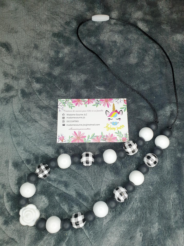 Grand Collier Allaitement/Portage Petite Rose