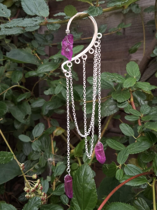 Purple Aura Ear Wrap