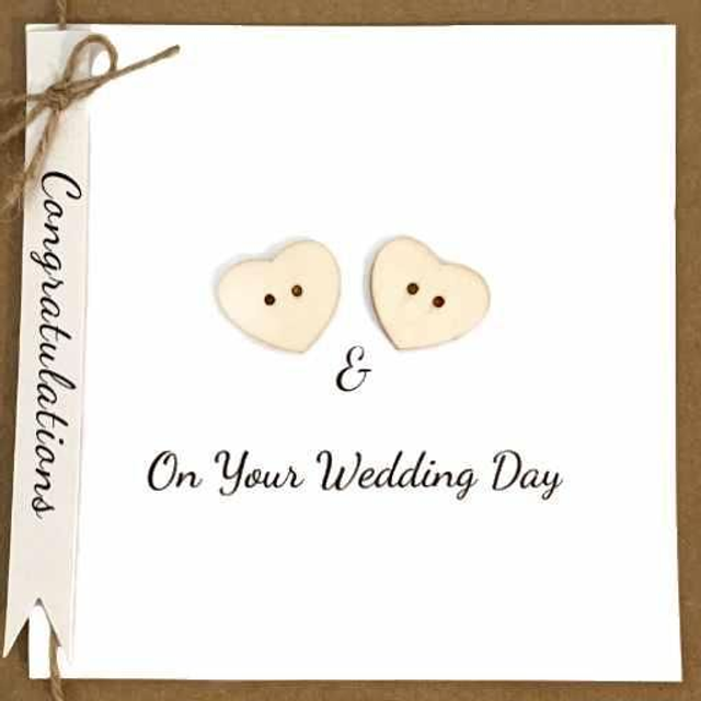 Congrats Tag With Heart Buttons