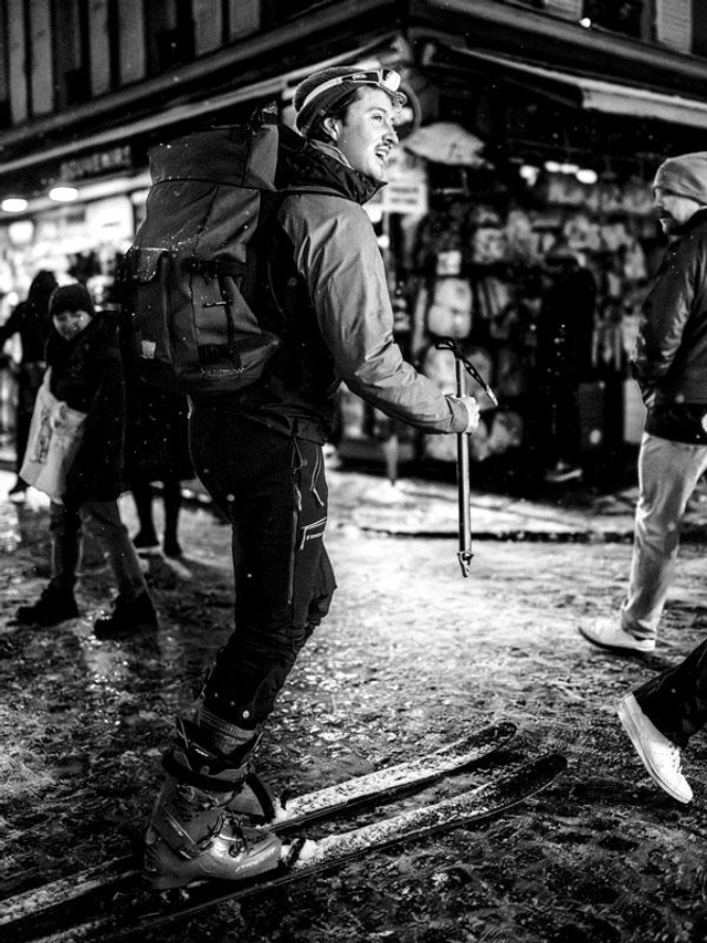 Skis de Rando sur les Pavés