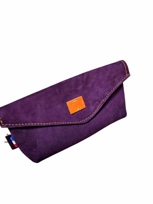 Pochette accroche sac  - violet