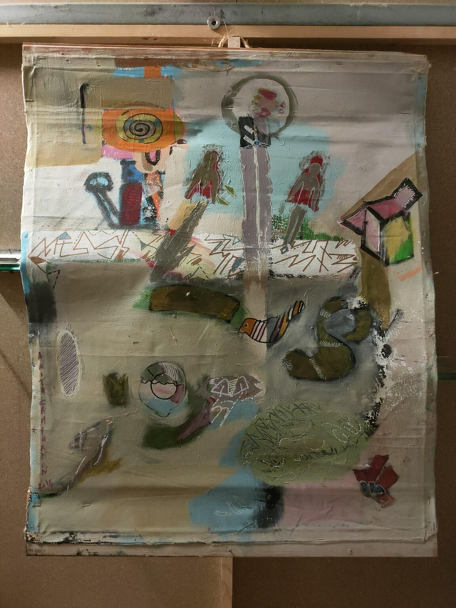 Suspension Sur Toile 