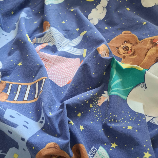 Tissu vintage Bonne nuit les petits