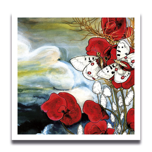 Carte Coquelicots 11 x 11 cm