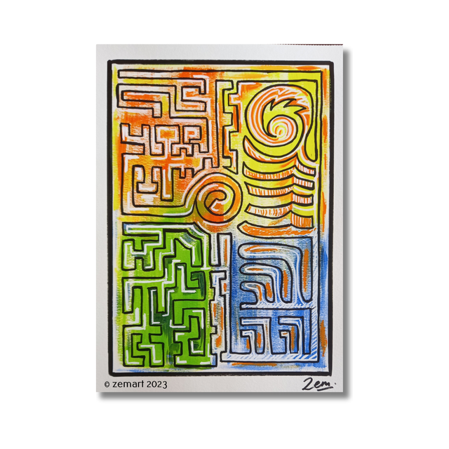 Dessin #047, Série Labyrinthe