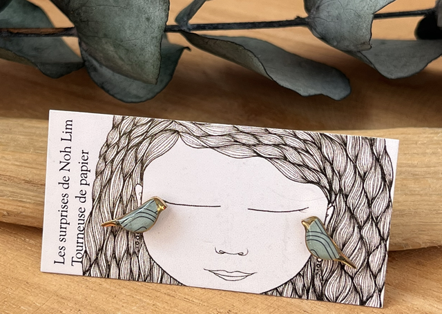 Puces oiseaux acier inoxydable 