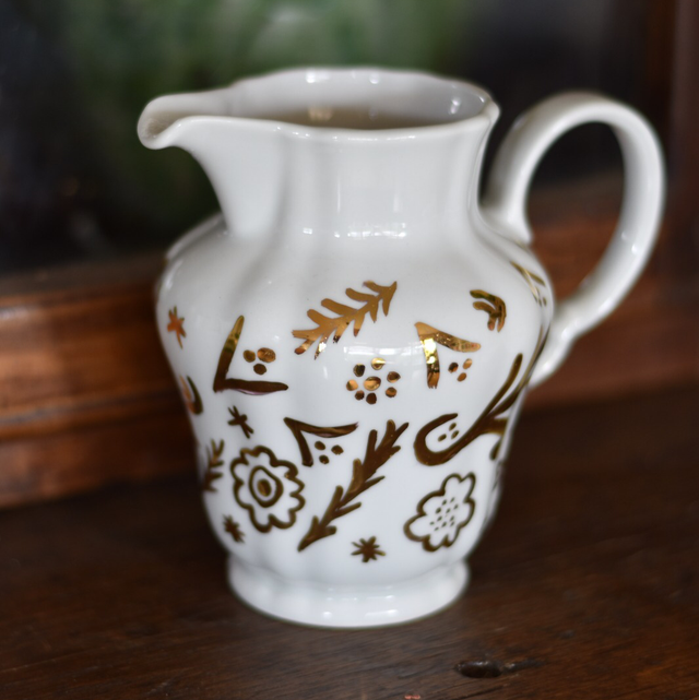 Pichet chiné, émail doré ✨