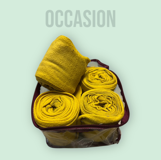 Lemieux bandes polo moutarde 