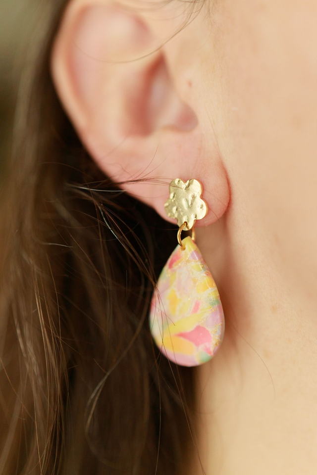 Boucles D'oreilles Gouttes Collection Gourmandises Acidulées